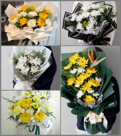 江西上饶德兴市新岗山镇白事花束代送
